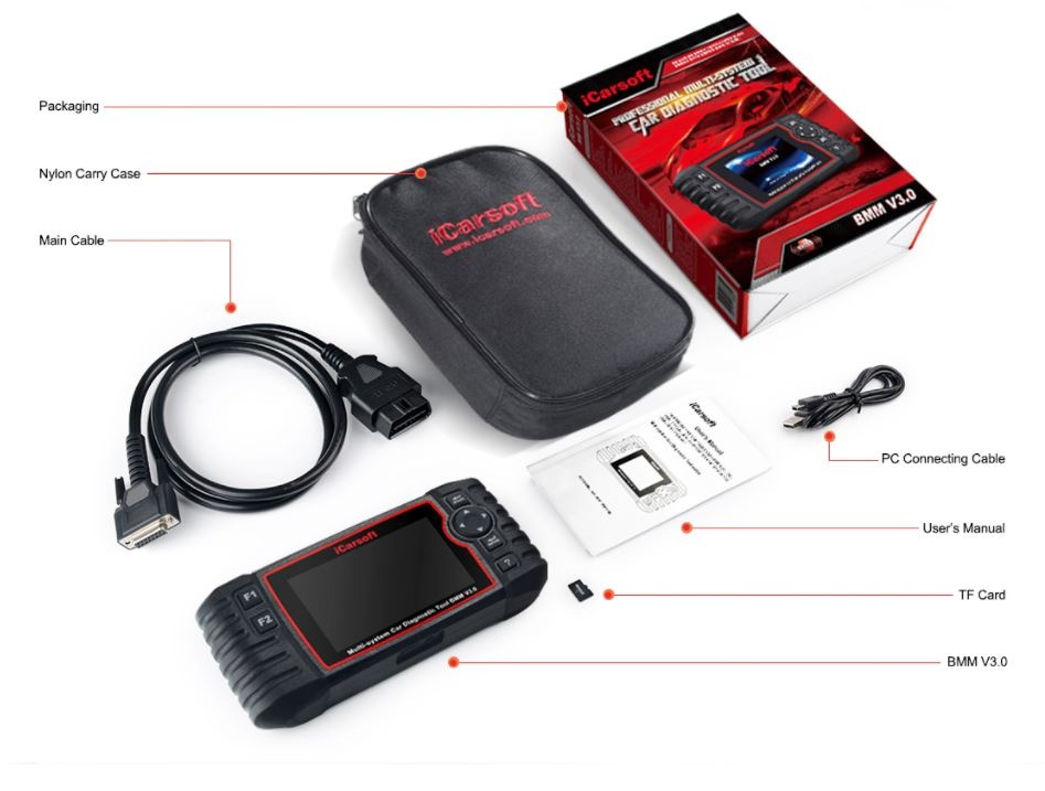 iCarsoft BMM V3.0 Felkodsläsare för BMW & MINI Nyhet 2021!