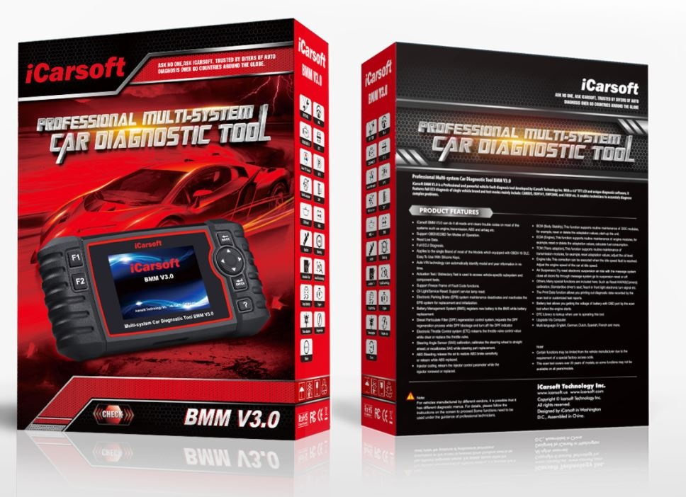 iCarsoft BMM V3.0 Felkodsläsare för BMW & MINI Nyhet 2021!