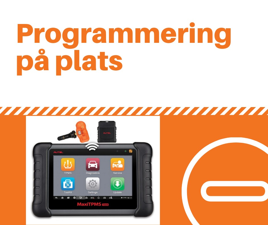 Programmering av däcktryckssensorer på plats