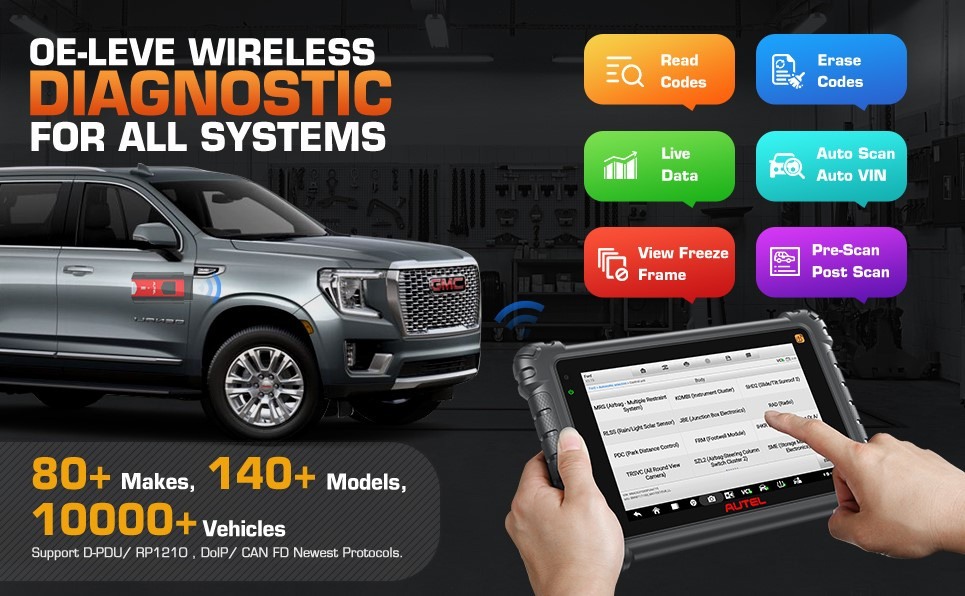 Autel Maxisys MS906 Pro2-TS | TPMS-programmering & diagnosverktyg Allt-i-ett | DOIP CANFD | 2026