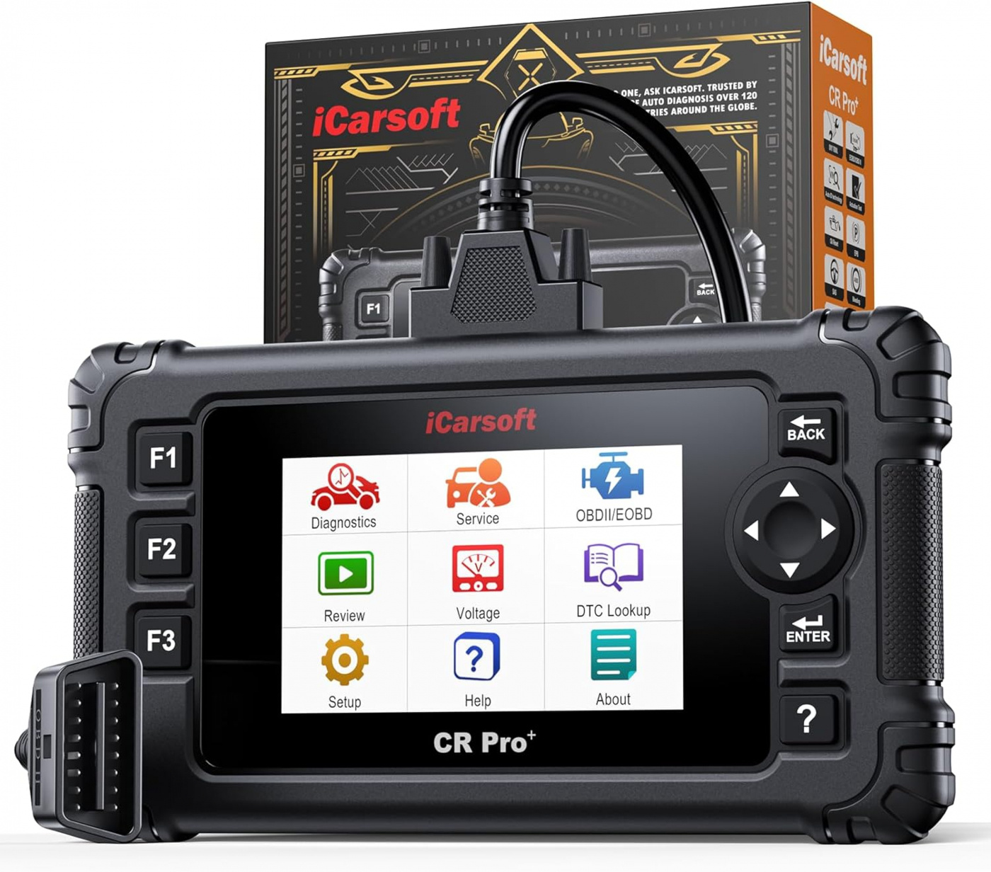  iCarsoft CR PRO+ 2025 felkodsläsare 2nd generation OBD2 scanner alla märken