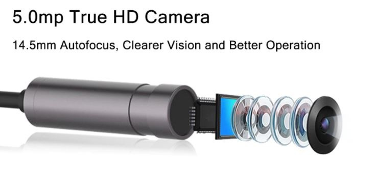 Teslong inspektionskamera endoskop NTS500 dual lens 5.5mm/8mm/Autofocus