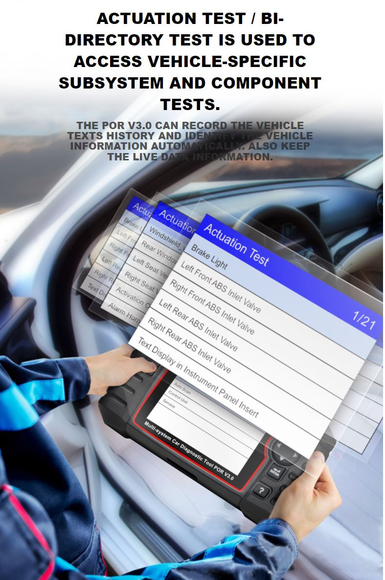 Icarsoft POR V3.0 felkodsläsare Porsche OBD2