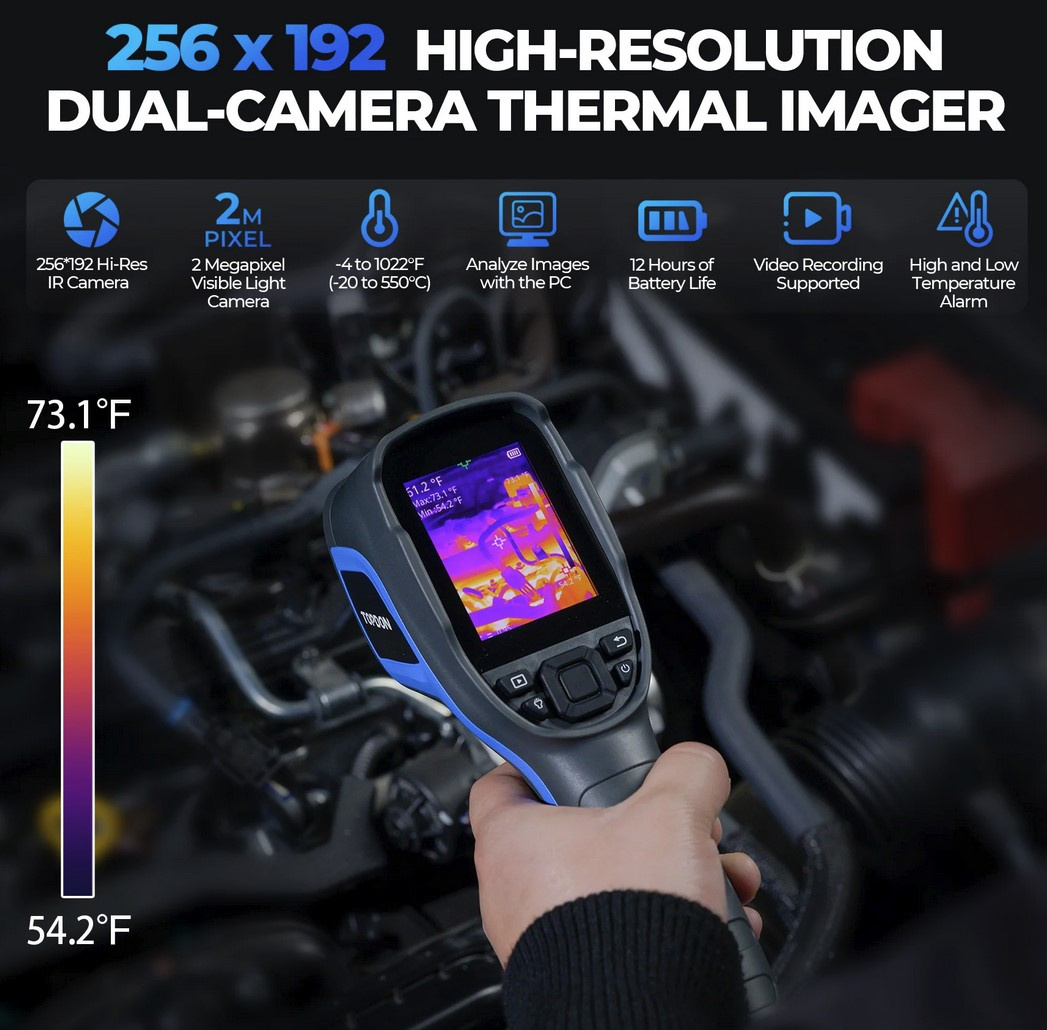 Topdon värmekamera TC005 256x192 pixel  IP54