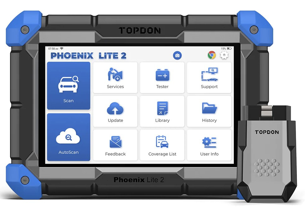 TOPDON Phoenix Lite 2 diagnosverktyg felkodsläsare OBD2 scan tool