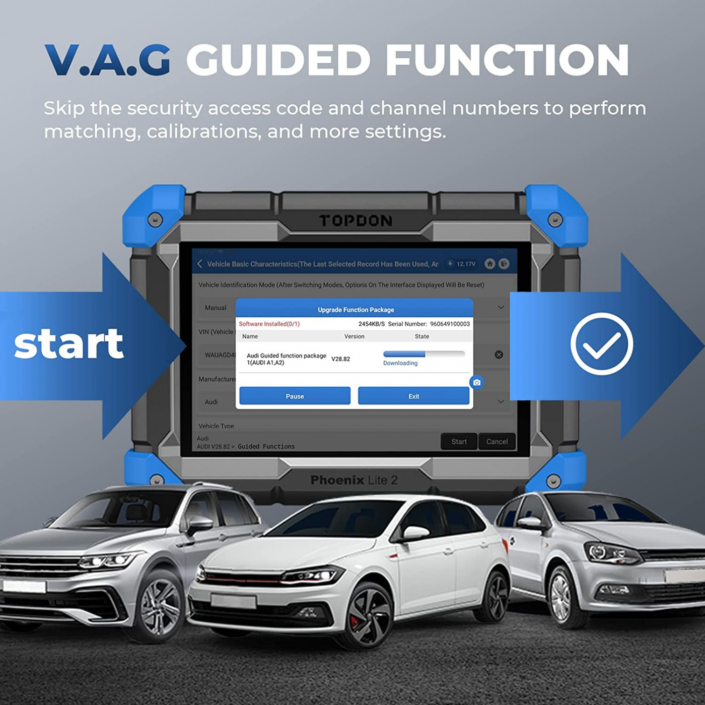 TOPDON Phoenix Lite 2 diagnosverktyg felkodsläsare OBD2 scan tool