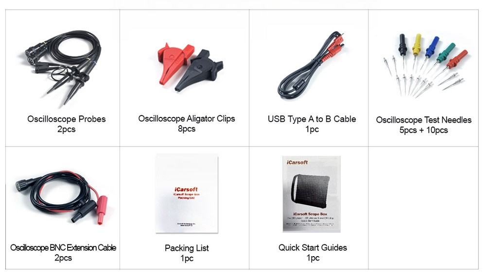iCarsoft Scop Box oscilloskop för fordonselektronik