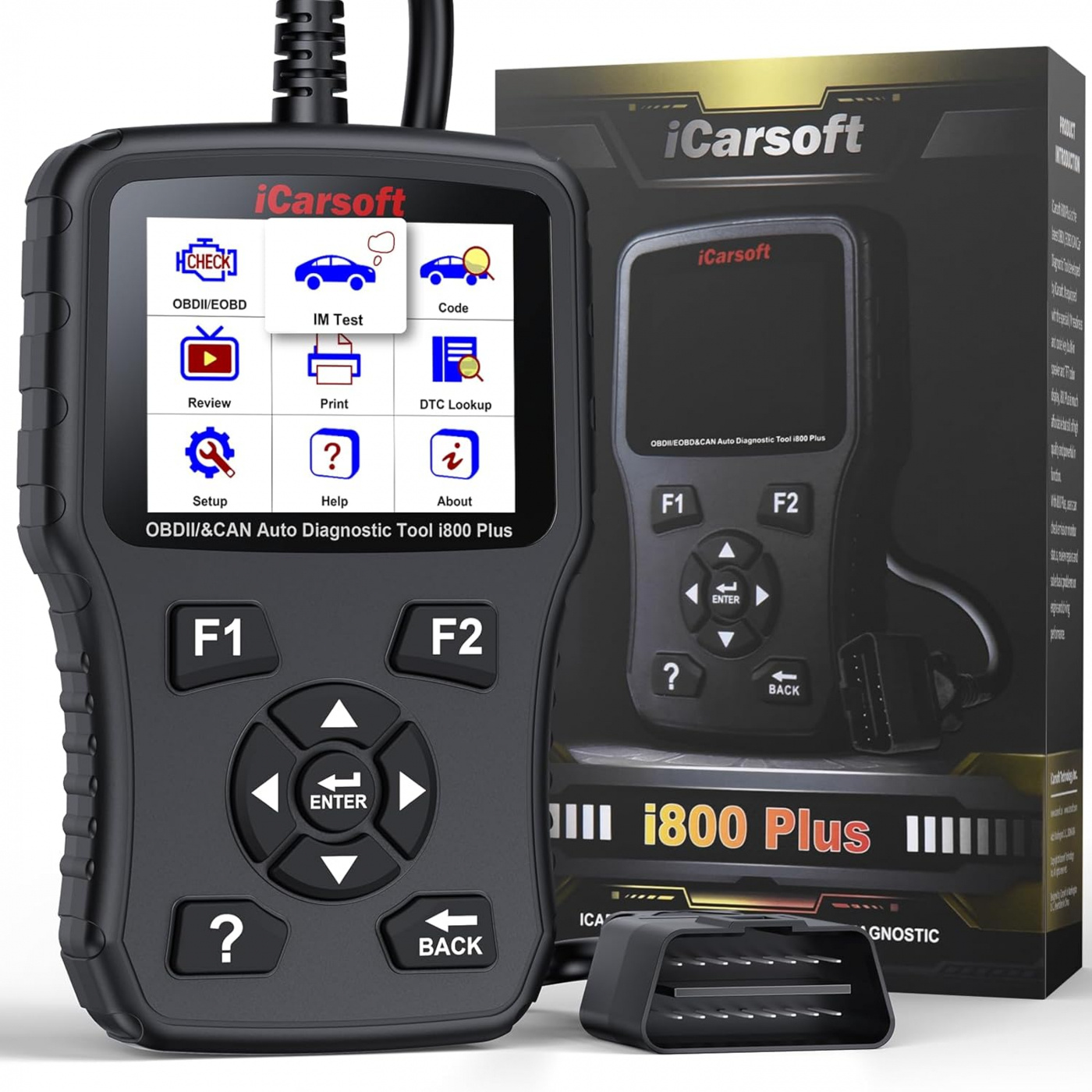 iCarsoft i800 Plus universal felkodsläsare scanner OBD2