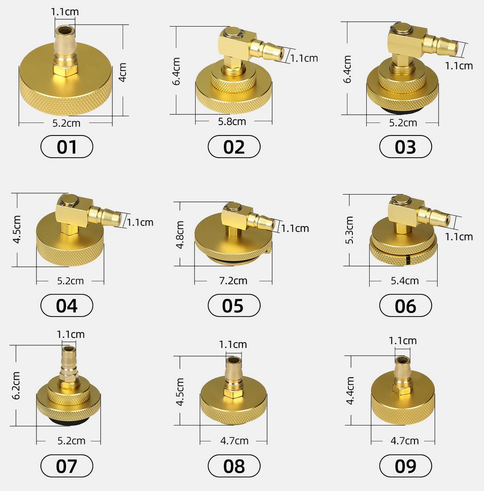 AUTOOL 17-delars adapter för bromsvätskebyte