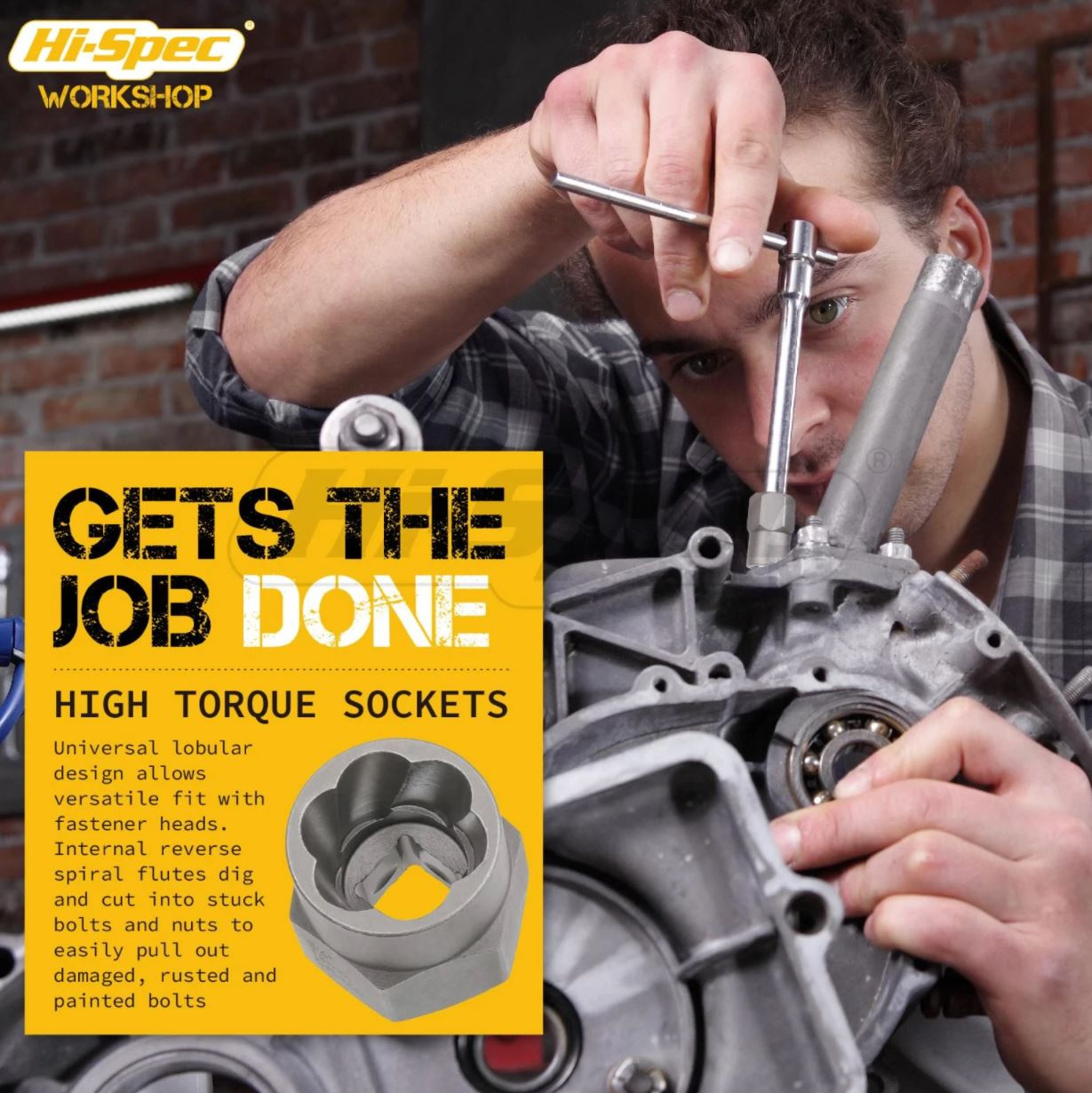 Borttagning av skadade muttrar, bultar krafthylsor HI SPEC