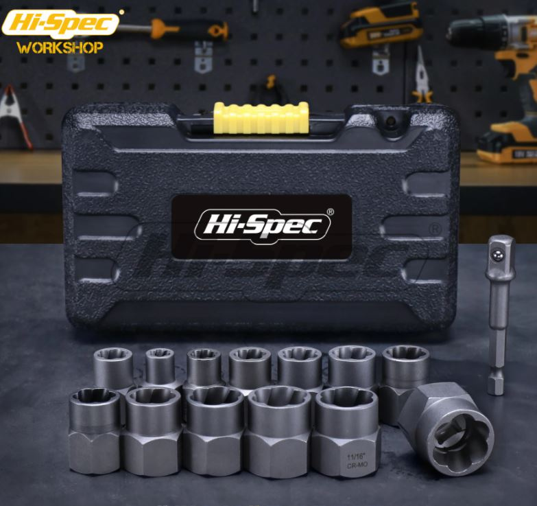 Borttagning av skadade muttrar, bultar krafthylsor HI SPEC