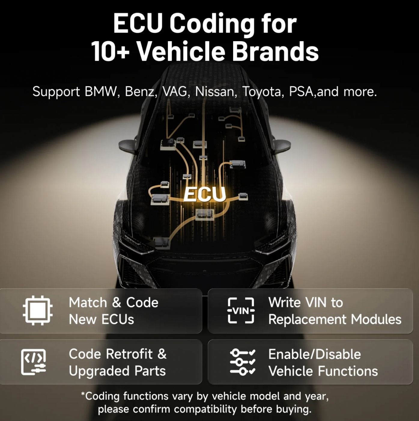 TOPDON One Lite obd2 Diagnosskanner ECU-kodning med OE-topologi, J2534 Pass-Thru, 50+ Återställningar, TopFix AI, FCA/Renault/VAG SFD SGW, CANFD & DoIP 
