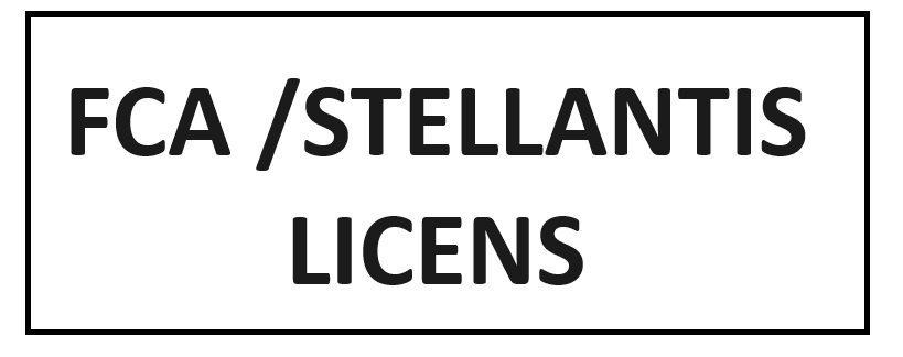 FCA/Stellantis Secure Gateway (SGW/SGM) Aktivering 12mån för iCarsoft 