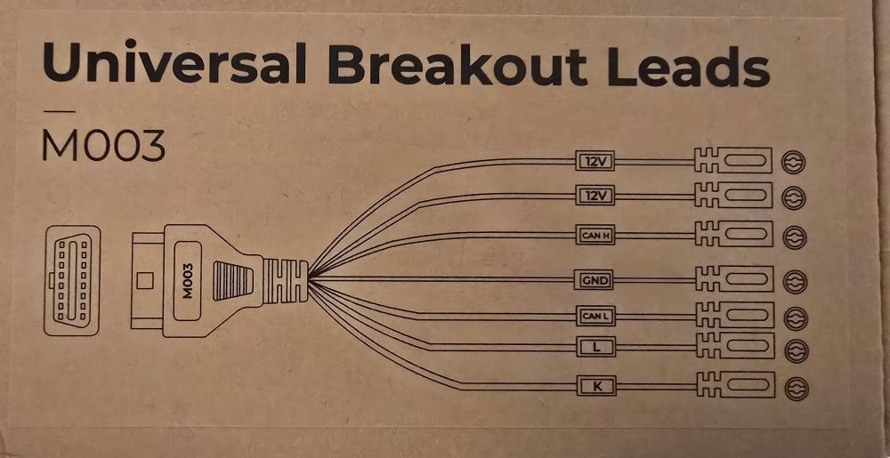 Universal break out leads M003 breakout kablar | Topscan Moto