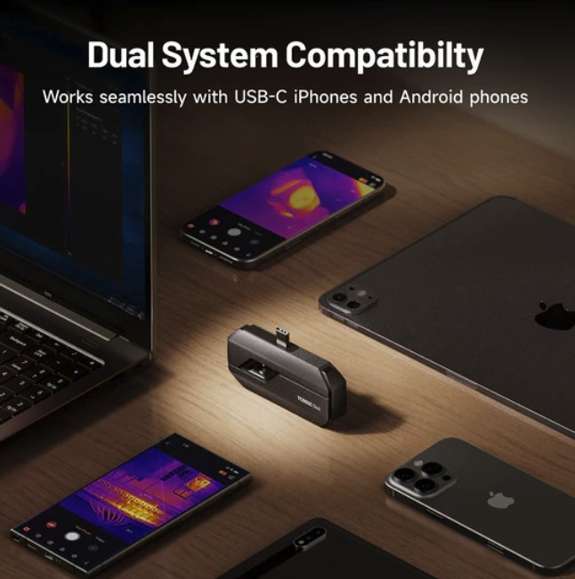 Topdon värmekamera TC002 DUO USB-C | iPhone | iPad | Android