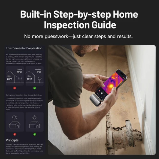 Topdon värmekamera TC002 DUO USB-C | iPhone | iPad | Android