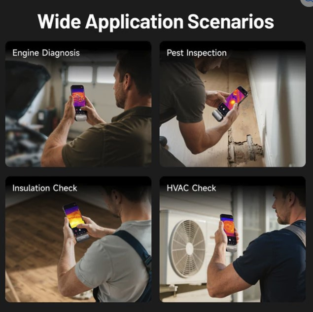 Topdon värmekamera TC002 DUO USB-C | iPhone | iPad | Android