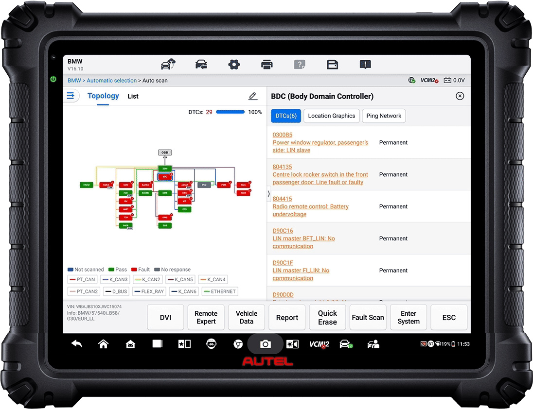 Autel MaxiSys Ultra S2 diagnosverktyg | 2025 | GRAFISK DIAGNOS | Topology 3.0 | VCMI2 