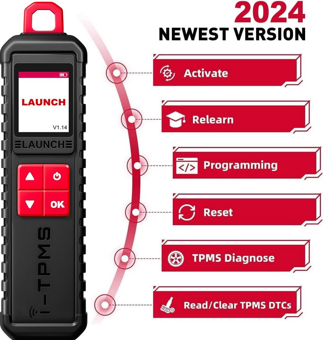 Launch i-TPMS verktyg för programmering av Launch däcksensorer | Android telefon eller Launch X431 V/PROS ELTE/PRO3/PRO3S+/PRO5/Pad VII 