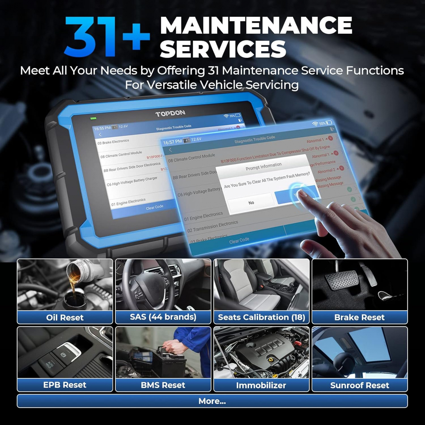 Topdon Artidiag Pro V2.0 diagnosverktygs OBD2 felkodsläsare | DOIP Support | Aktiv test | Offline coding | Kraftfull till lågt pris