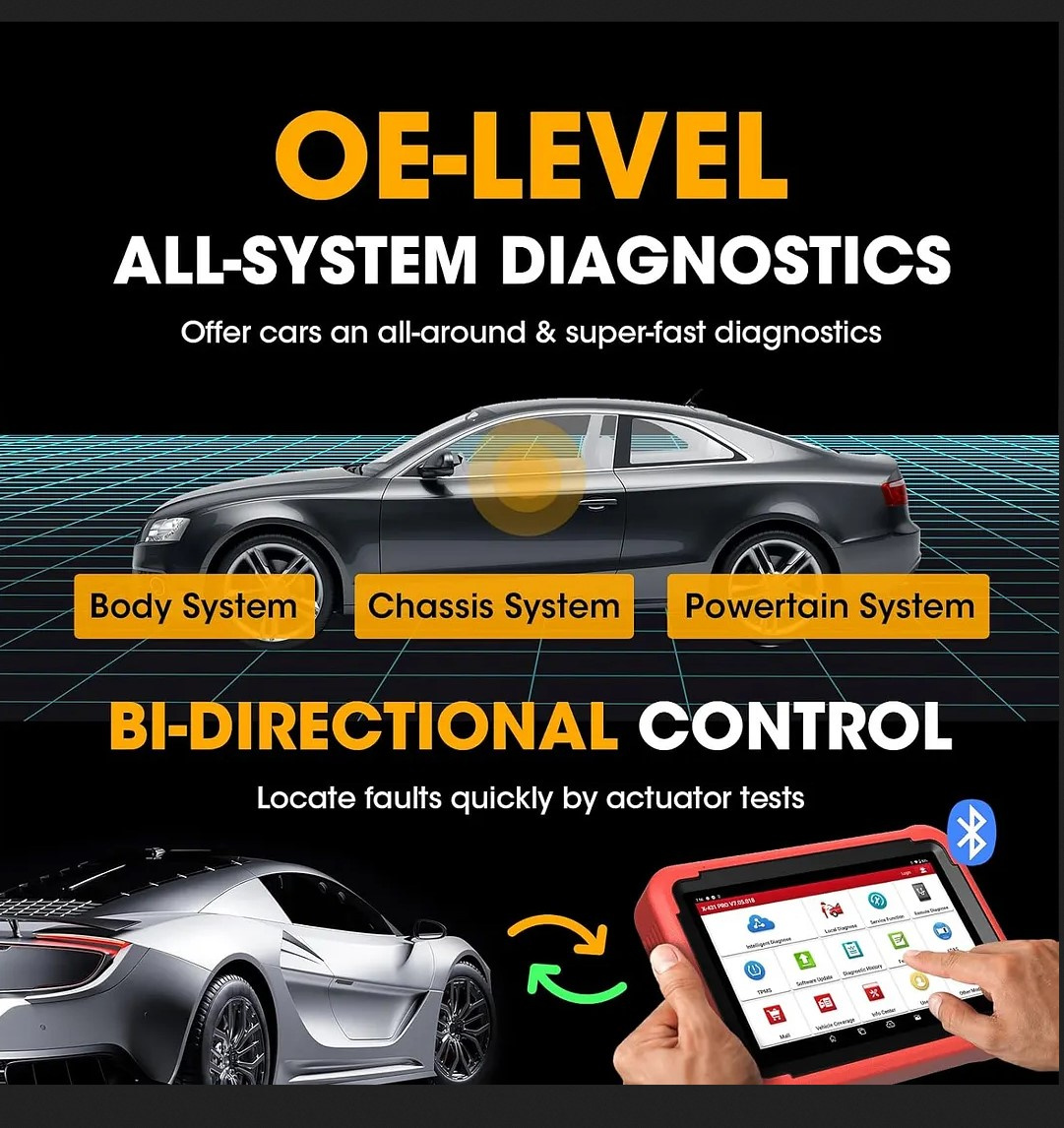 LAUNCH X431 PROS V5.0  felkodsläsare diagnosverktyg | Aktiv test | Trådlös | Doip | OBD2 scanner | 2års licens