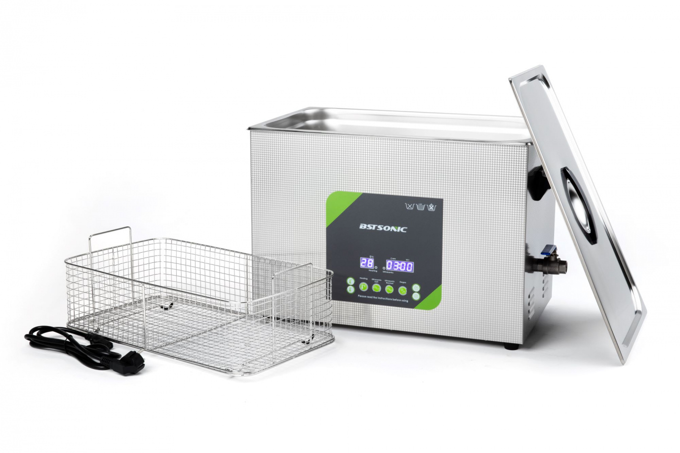 BST Sonic 30L ultraljudstvätt ultraljudsbad | Proffstvätt | 2 års garanti | Degas | Semiwave 