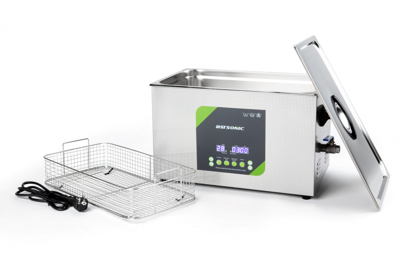 BST Sonic 22L ultraljudstvätt ultraljudsbad | Proffstvätt | 2 års garanti | Degas | Semiwave 