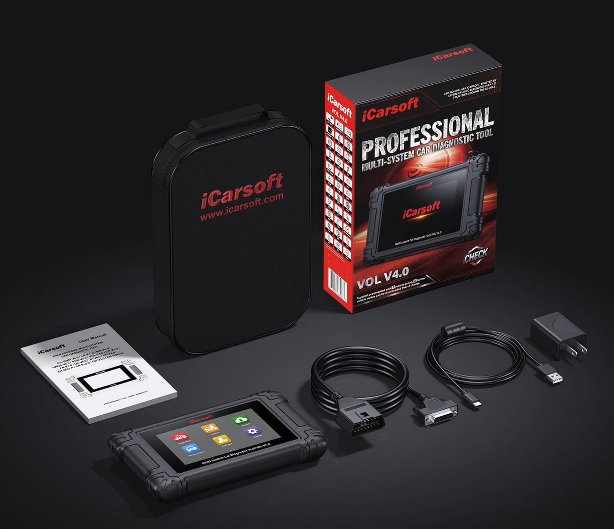 iCarsoft VOL V4.0 Volvo & Saab + 2 valfri bilmärken | diagnosverktyg felkodsläsare WIFI | 5