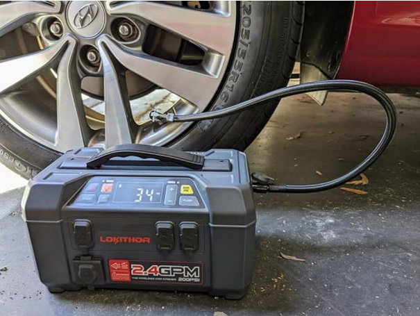 Starthjälp Lokithor AW401 Med högtryckstvätt, kompressor, lampa & powerbank 