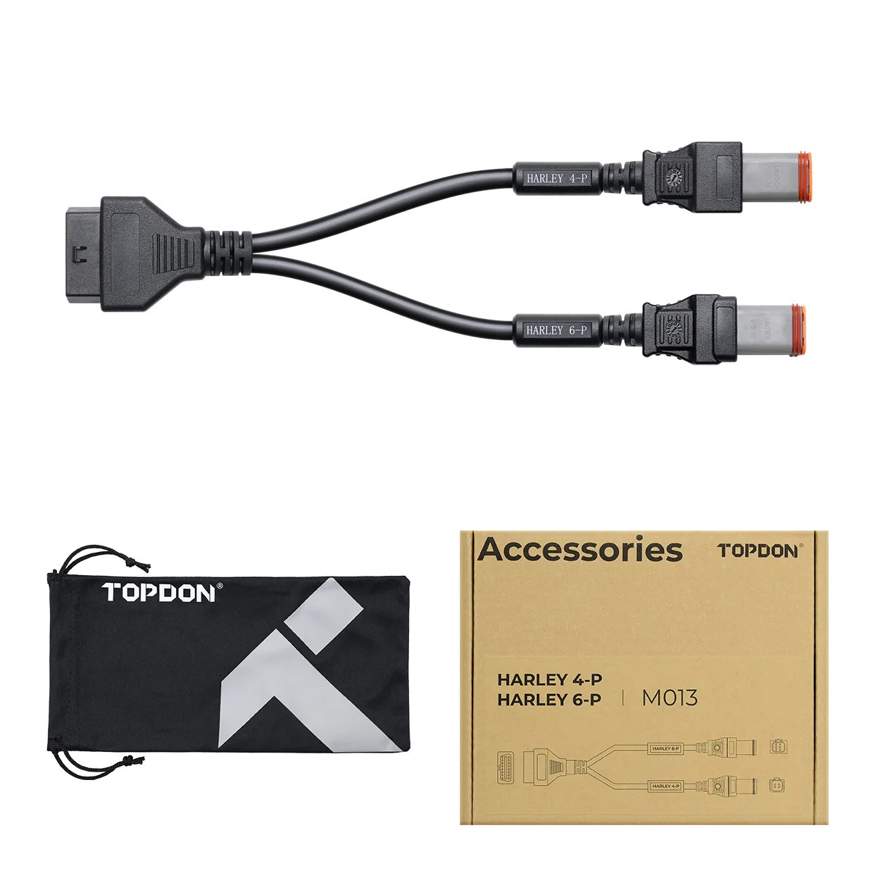 Harley 4-pin & 6-pin adapterkabel för MC | Topscan Moto