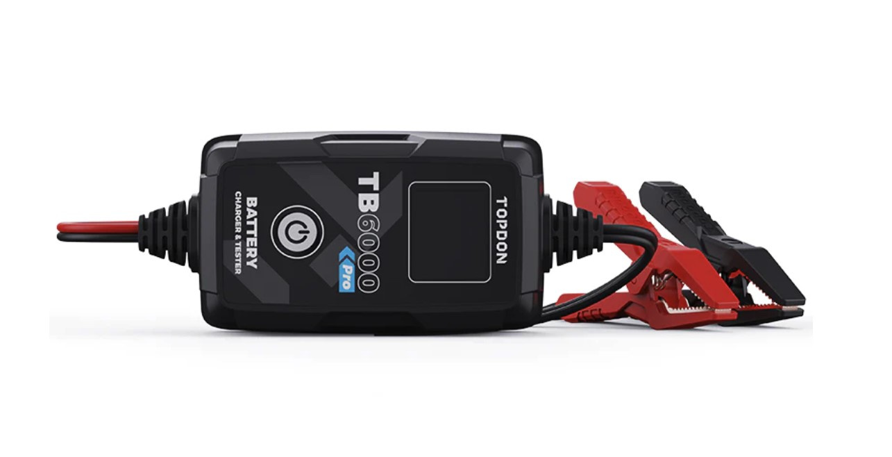 Topdon TB6000Pro Batteriladdare & Batteritestare 6A/12V/6V FYNDVARA Öppnad förpackning
