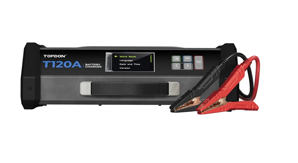 Topdon T120A batteriladdare & strömförsörjning ECU programmering 120A