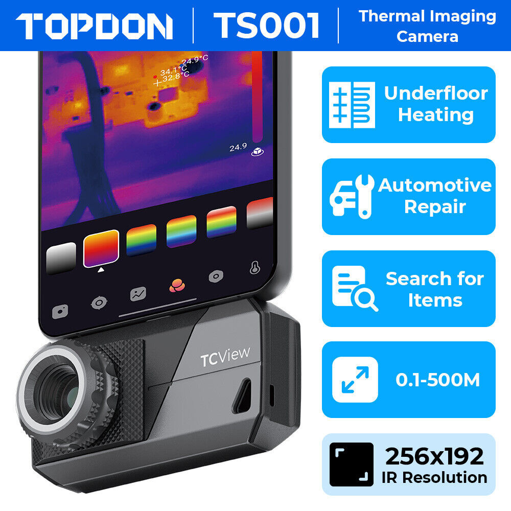 Topdon TS001 värmekamera USB-C smartphone | Android | Windows