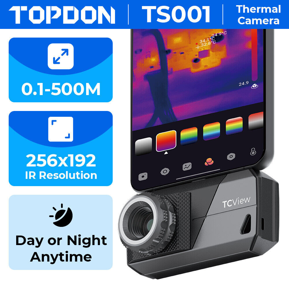 Topdon TS001 värmekamera USB-C smartphone | Android | Windows