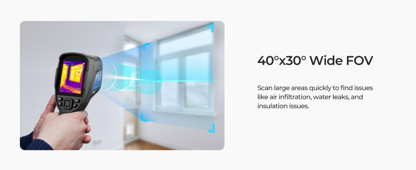 Topdon värmekamera TC004 Lite 160x120 pixel 1x/2X/4X Zoom