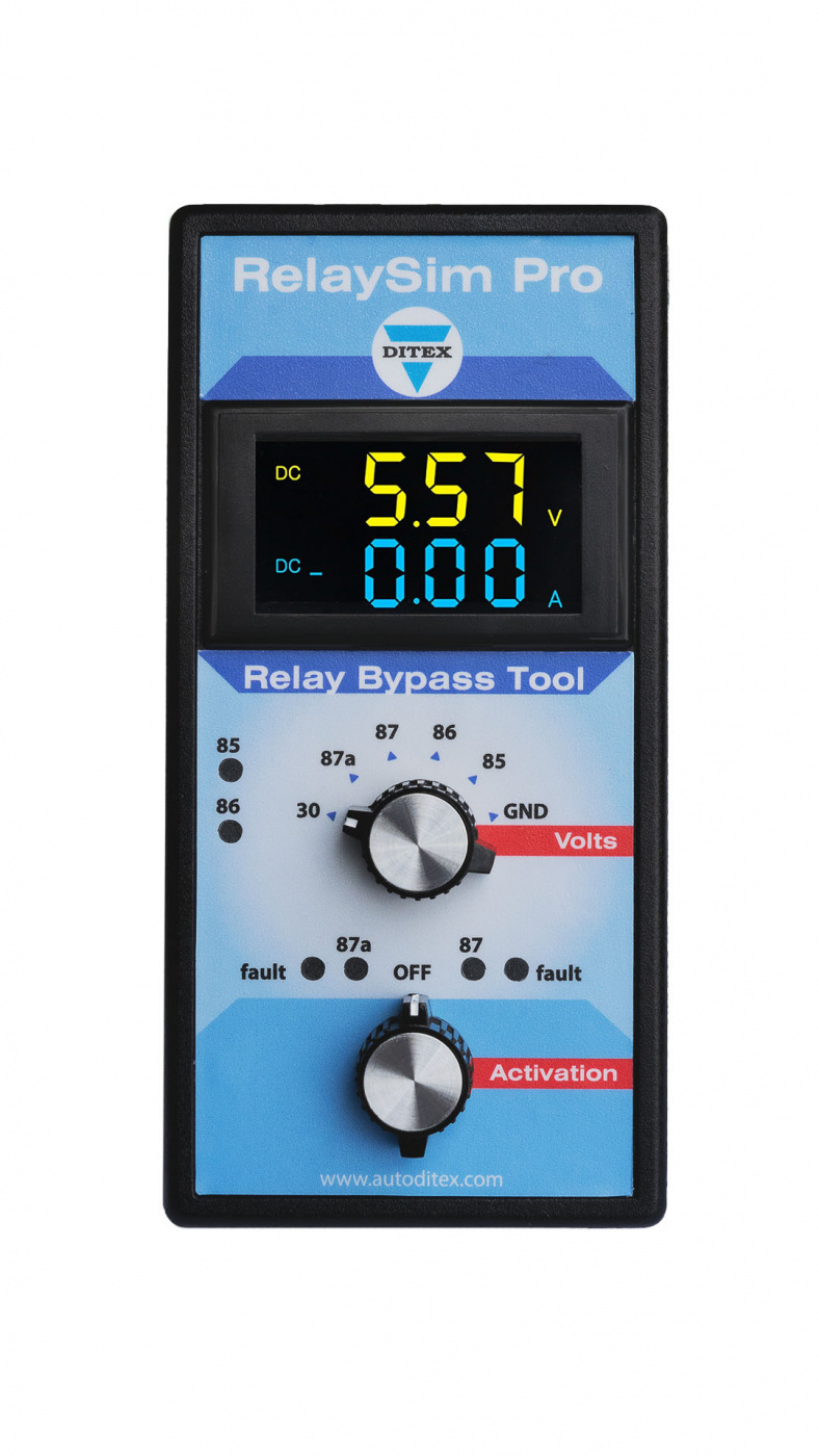RelaySimPro relätestare felsök reläer med strömmätning | Testa relä